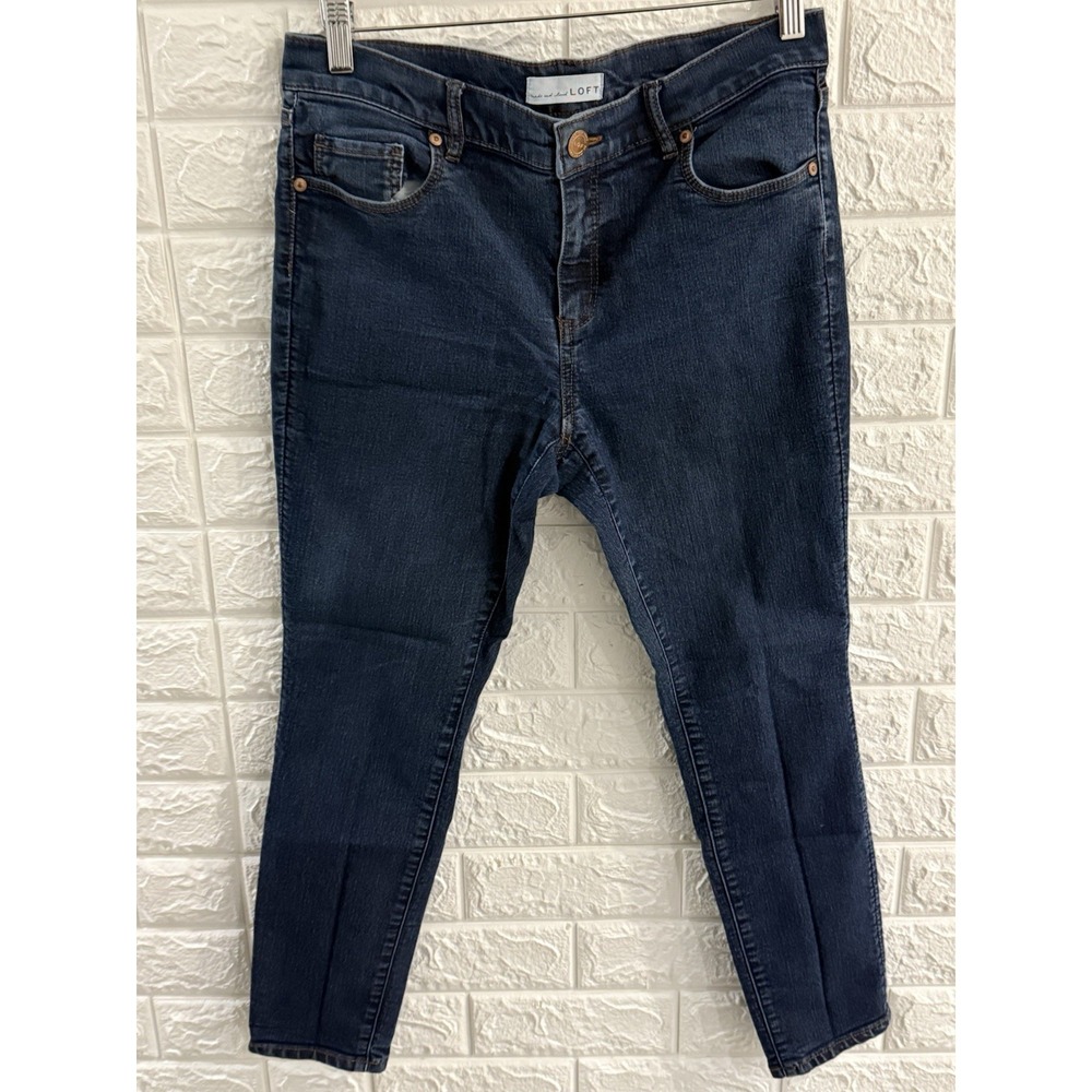 ANN TAYLOR LOFT WOMENS JEANS SIZE 30/10‎ MODERN SKINNY MEDIUM WASH MID RISE
